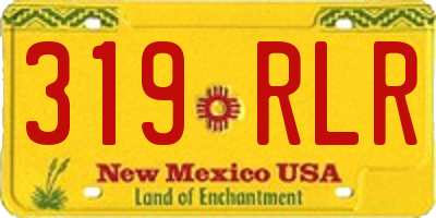 NM license plate 319RLR