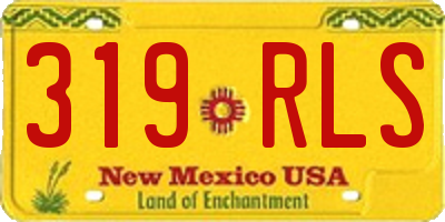 NM license plate 319RLS