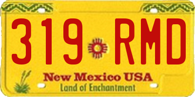 NM license plate 319RMD