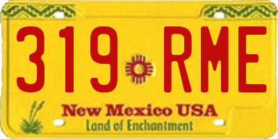 NM license plate 319RME