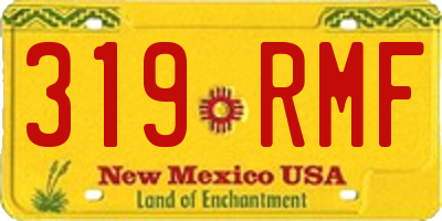 NM license plate 319RMF