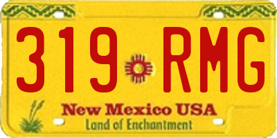 NM license plate 319RMG