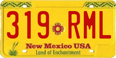 NM license plate 319RML