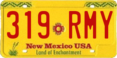 NM license plate 319RMY