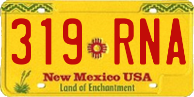 NM license plate 319RNA