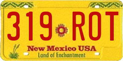 NM license plate 319ROT