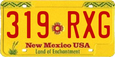NM license plate 319RXG