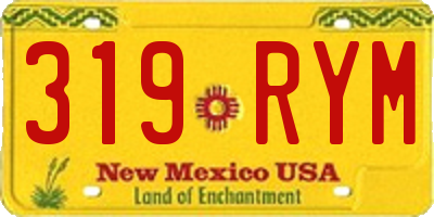 NM license plate 319RYM