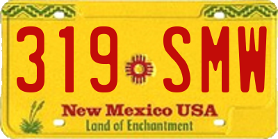 NM license plate 319SMW