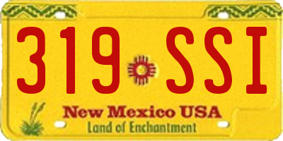 NM license plate 319SSI
