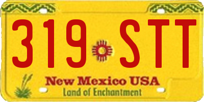 NM license plate 319STT