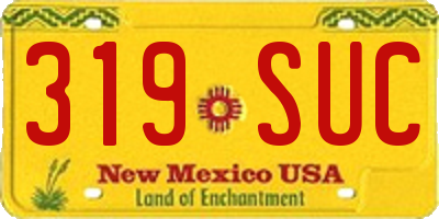 NM license plate 319SUC