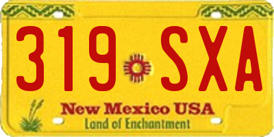 NM license plate 319SXA