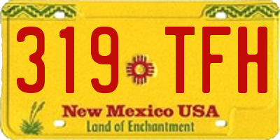 NM license plate 319TFH