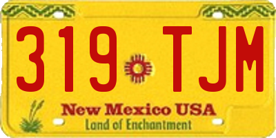 NM license plate 319TJM