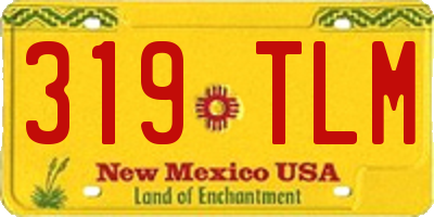 NM license plate 319TLM