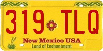 NM license plate 319TLQ