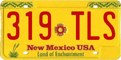NM license plate 319TLS