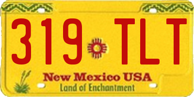 NM license plate 319TLT