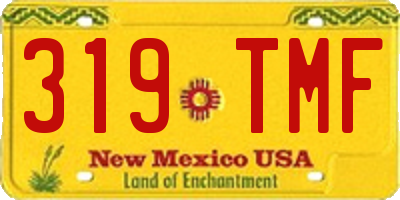 NM license plate 319TMF