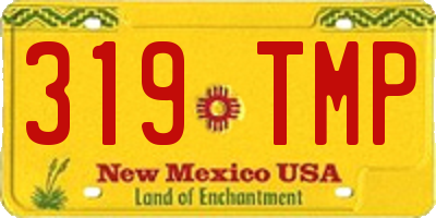 NM license plate 319TMP
