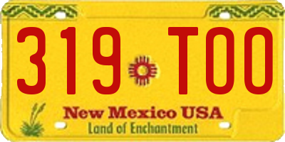 NM license plate 319TOO