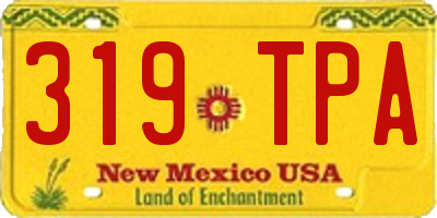 NM license plate 319TPA