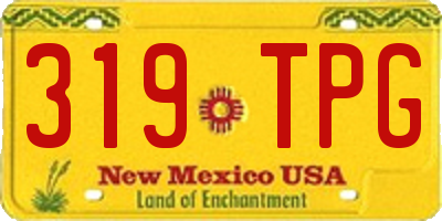 NM license plate 319TPG