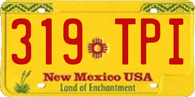 NM license plate 319TPI
