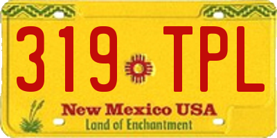 NM license plate 319TPL