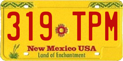 NM license plate 319TPM
