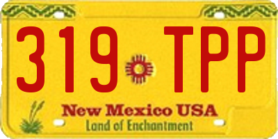 NM license plate 319TPP