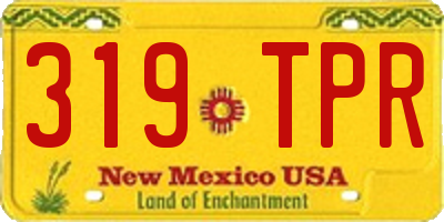 NM license plate 319TPR