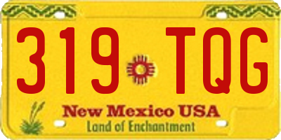 NM license plate 319TQG