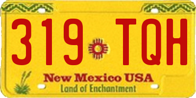 NM license plate 319TQH