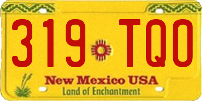 NM license plate 319TQO