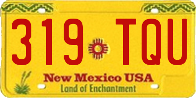 NM license plate 319TQU