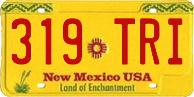 NM license plate 319TRI