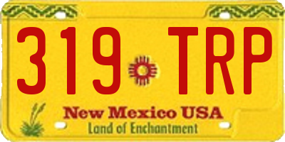 NM license plate 319TRP