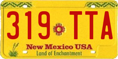 NM license plate 319TTA