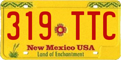 NM license plate 319TTC