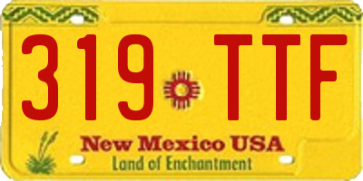 NM license plate 319TTF