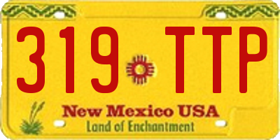 NM license plate 319TTP