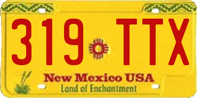 NM license plate 319TTX