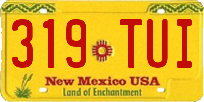 NM license plate 319TUI