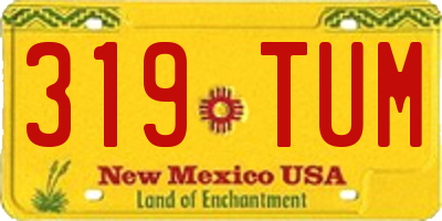 NM license plate 319TUM