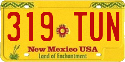 NM license plate 319TUN