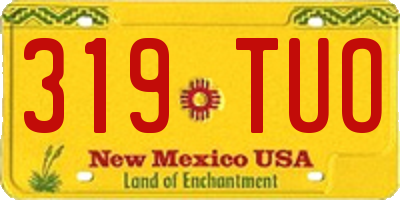NM license plate 319TUO