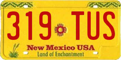 NM license plate 319TUS