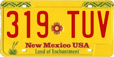 NM license plate 319TUV